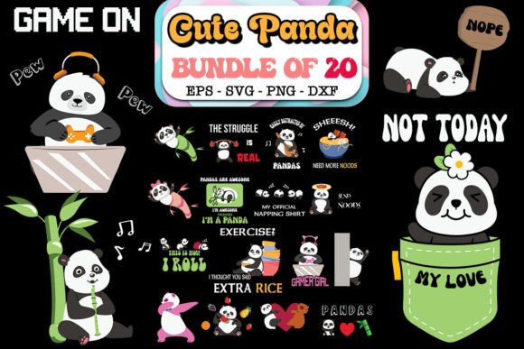 Cute Panda SVG Bundle Graphics and Crafts Review
