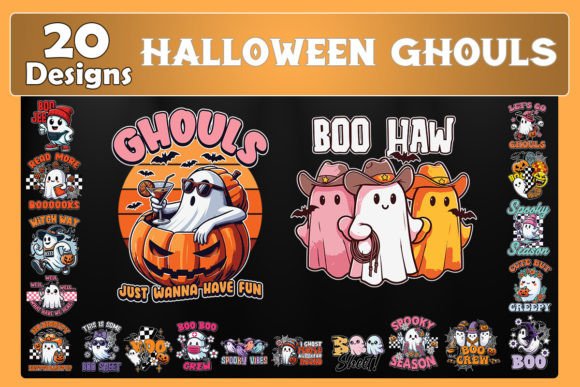Halloween Ghouls SVG Bundle: Graphics and Crafts for Editorial Design