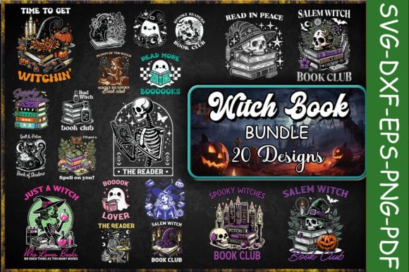 Halloween Witch Book SVG Bundle Graphics and Crafts Review