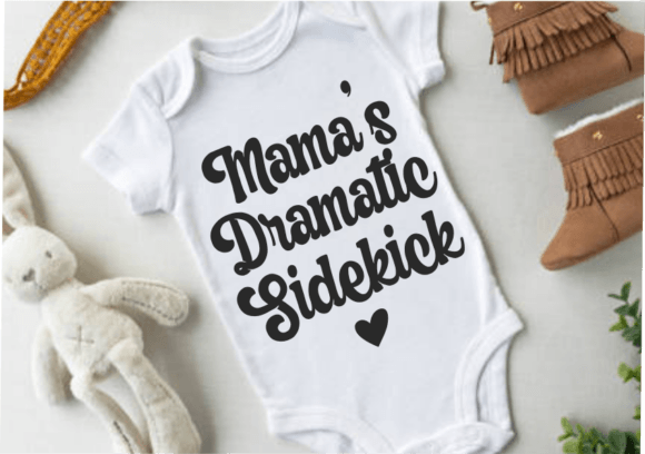 Mama s Dramatic Sidekick Svg, Kid s Svg